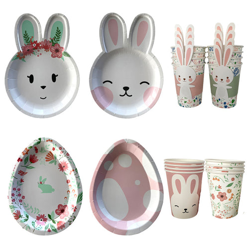 Easter Rabbit Paper Plate Eggs Bunny Paper Cup Plates