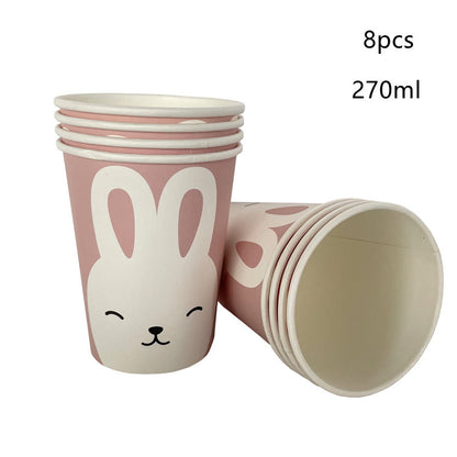 Easter Rabbit Paper Plate Eggs Bunny Paper Cup Plates