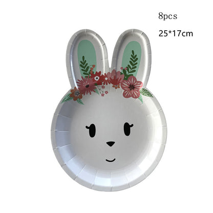 Easter Rabbit Paper Plate Eggs Bunny Paper Cup Plates