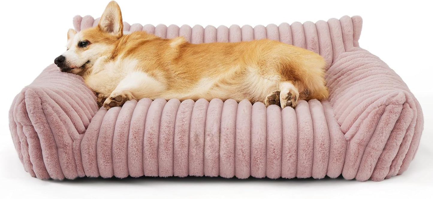 Bedsure Cute Cat Couch For Pets - Fluffy Cat Sofa With Premium